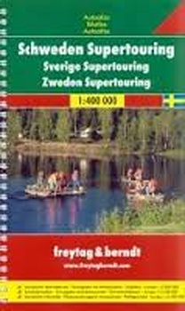 obálka: Autoatlas Švédsko 1:400 000