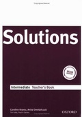 obálka: 	Solutions - Intermediate - Teacher's Book 