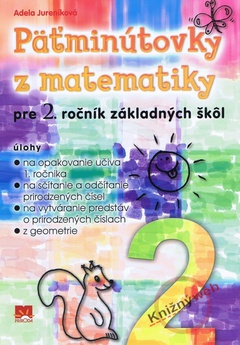 obálka: Päťminútovky z matematiky pre 2. ročník základných škôl