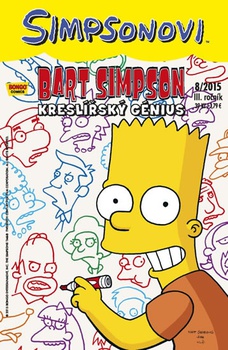 obálka: Simpsonovi - Bart Simpson 8/2015 - Kreslířský génius