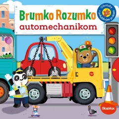 obálka: BRUMKO ROZUMKO AUTOMECHANIKOM – Obrázky s pohyblivými prvkami