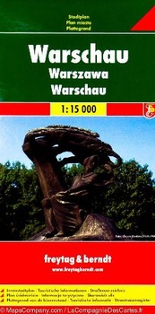 obálka: Plán města Varšava 1:15 000