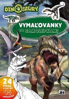 obálka: Vymaľovanky so samolepkami - Dinosaury (A4)