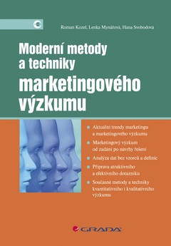 obálka: Moderní metody a techniky marketingového výzkumu