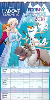 obálka: Rodinný plánovací XXL Ledové království - nástěnný kalendář 2018