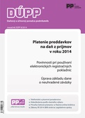 obálka: DUPP 8/2014 Platenie preddavkov na daň z príjmov fyzickej osoby v roku 2014