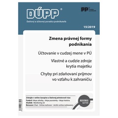 obálka: Daňový a účtovný poradca podnikateľa 15-2019