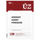 obálka: UZZ 29/2015 Správny súdny poriadok