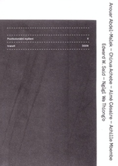obálka: Postkoloniální myšlení II
