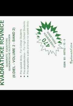 obálka: Kvadratické rovnice II. diel