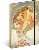 obálka: Notes Alfons Mucha Poezie nelinkovaný