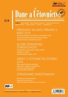 obálka: Dane a účtovníctvo 3/2015