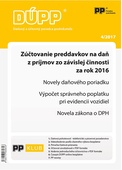 obálka: DÚPP 4/2017 Zúčtovanie preddavkov na daň z príjmov zo závislej činnosti za rok 2016