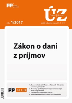 obálka: UZZ 1/2017 Zákon o dani z príjmov