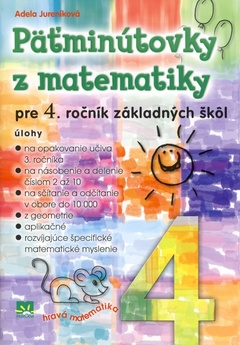 obálka: Päťminútovky z matematiky pre 4. ročník základných škôl