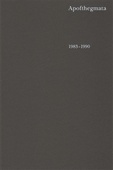 obálka: Apofthegmata 1983–1990