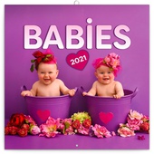 obálka: Poznámkový kalendář Babies Věra Zlevorová 2021