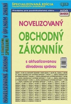 obálka: Novelizovaný obchodný zákonník 2022