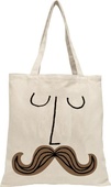 obálka: Mad Hatter Mustache Face Tote Bag
