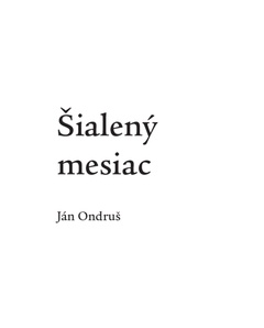 obálka: Šialený mesiac