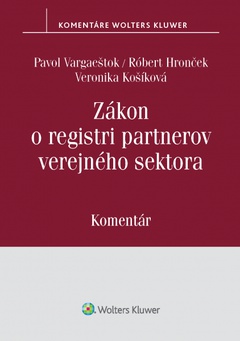 obálka: Zákon o registri partnerov verejného sektora - komentár