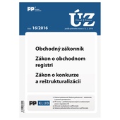 obálka: UZZ 16/2016 Obchodný zákonník