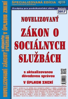 obálka: Novelizovaný Zákon o sociálnych službách