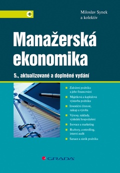 obálka: Manažerská ekonomika - 5., aktualizované a doplněné vydání