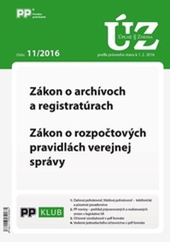 obálka: Úplne znenia zákonov 11-2016