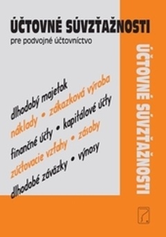 obálka: Účtovné súvzťažnosti pre podvojné účtovníctvo 2017