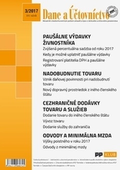 obálka: Dane a účtovníctvo 3-2017