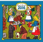 obálka: Josef Lada - V lese - nástěnný kalendář 2016