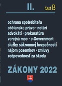 obálka: Zákony II časť B 2022 - Občianske právo, notári, advokáti, prokurátoria súkromná bezpečnosť