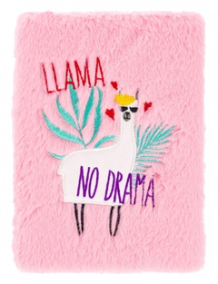 obálka: Notes plyšový Lama