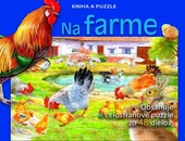 obálka: Na farme - Kniha a puzzle