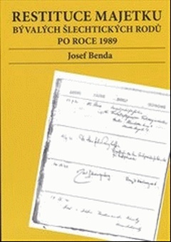 obálka: Restituce majetku bývalých šlechtických rodů po roce 1989