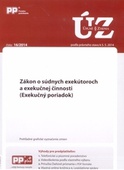 obálka: UZZ 16/2014 Zákon o súdnych exekútoroch a exekučnej činnosti