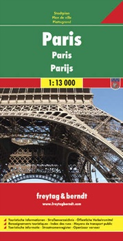 obálka: Plán města Paříž 1:13 000