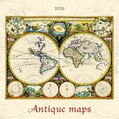 obálka: Antique maps 2016 - nástěnný kalendář