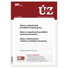 obálka: UZZ 9/2014 Zákon o rozpočtových pravidlách verejnej správy