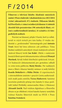 obálka: Klauzury FAMU 2014