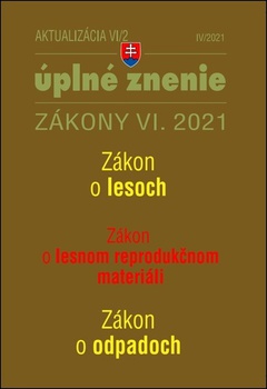 obálka: Aktualizácia VI/2 2021 Životné prostredie, odpadové a vodné hospodárstvo
