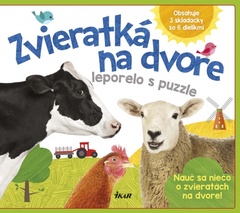 obálka: Zvieratká na dvore - leporelo s puzzle