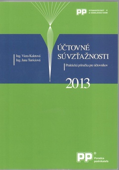 obálka: ÚČTOVNÉ SÚVZŤAŽNOSTI 2013