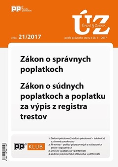 obálka: Úplne znenia zákonov 21-2017