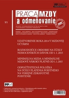 obálka: Práca, mzdy a odmeňovanie 11/2014