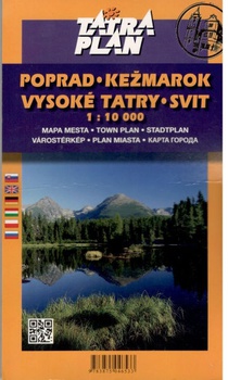 obálka: Poprad, Vysoké Tatry, Kežmarok, Svit 1:10 000