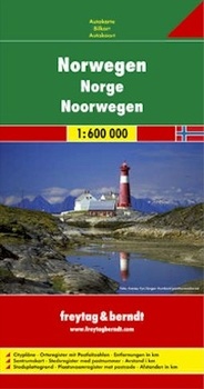 obálka: Nórsko 1:600 000 automapa