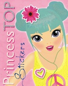 obálka: Princess TOP Stickers (ružová s kvetom)