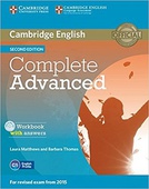 obálka: Cambridge English Complete Advanced Workbook with answers Second edition